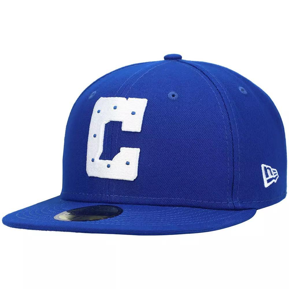 Men's New Era Royal Indianapolis Colts Logo Omaha 59FIFTY Fitted Hat, Size: 7 1/2, Blue Product Image