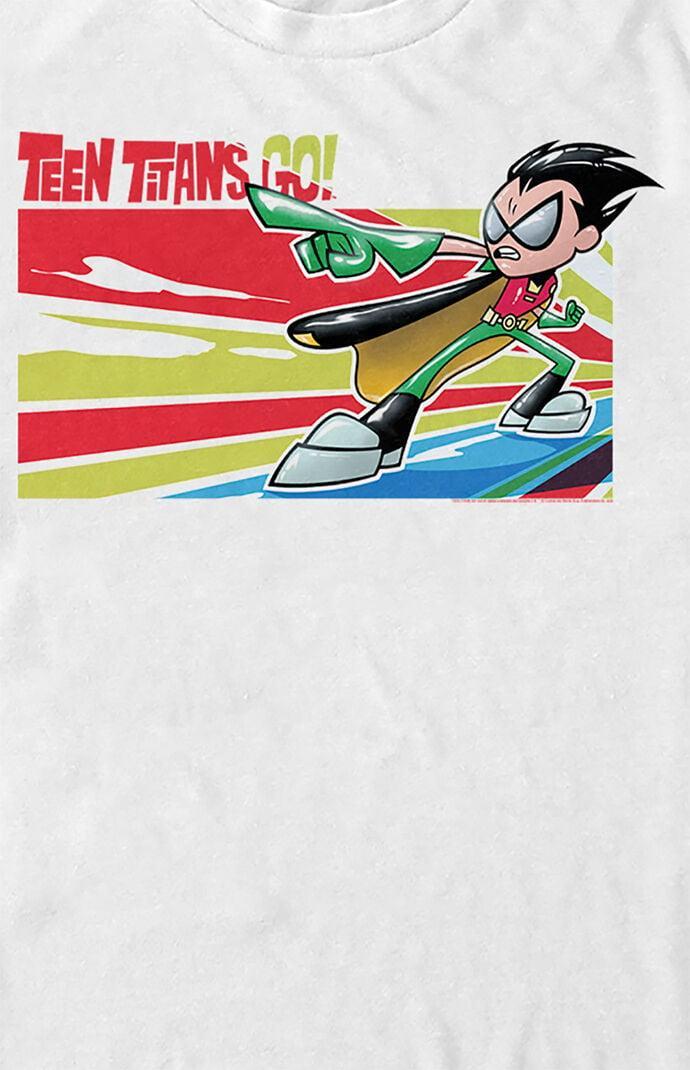 Men's Teen Titans Go Robin Anime T-Shirt Product Image