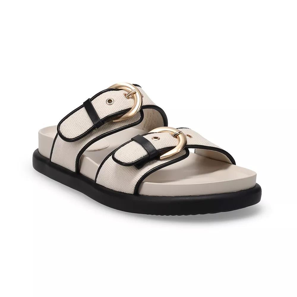 Sonoma Goods For Life® Nanette Women's Two Band Sandals, Size: 5, Natural Product Image