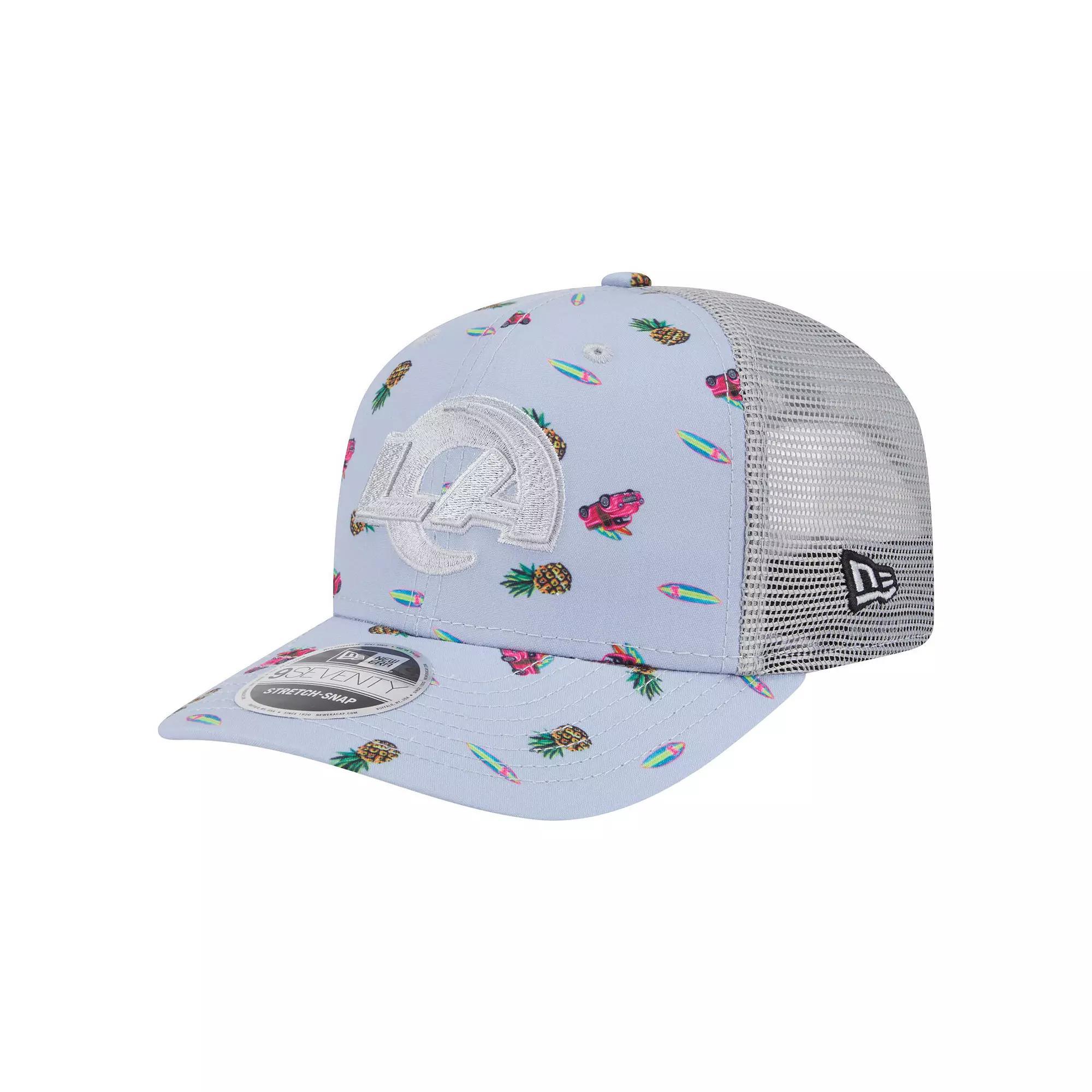 Men's New Era  Light Blue Los Angeles Rams Adventure Surfboard 9SEVENTY Adjustable Hat Product Image