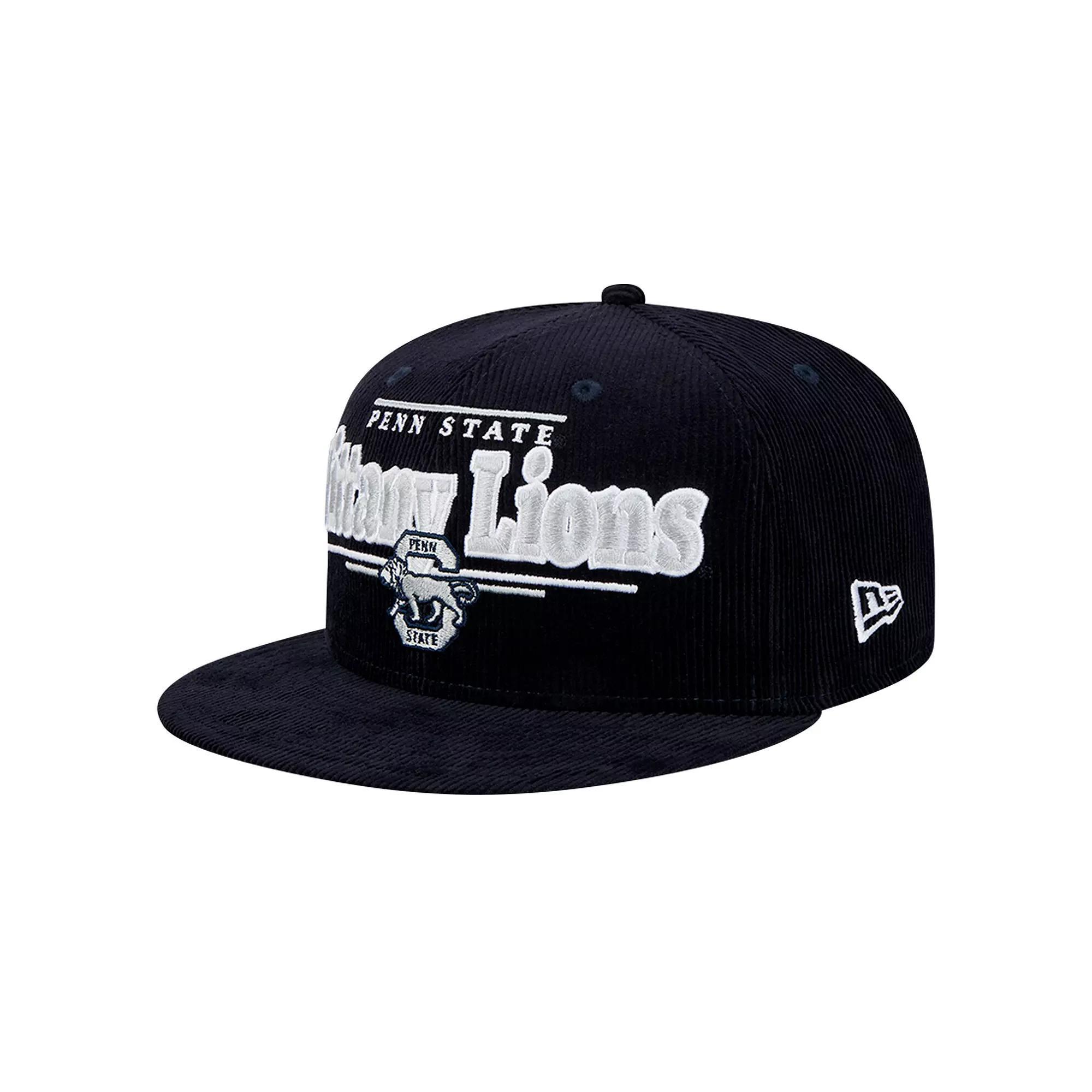 Mens New Era Penn State Nittany Lions Display 9FIFTY Snapback Hat, Blue Product Image