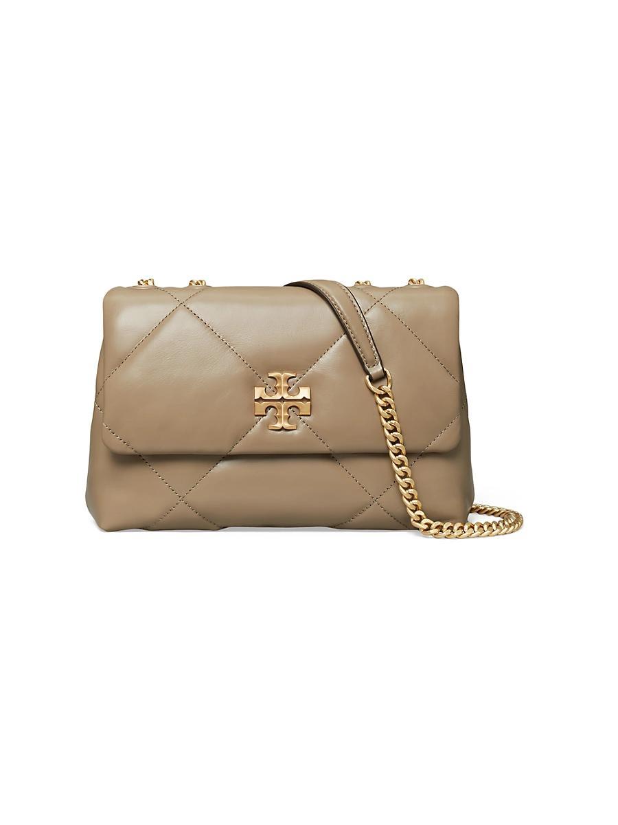 Womens Small Kira Diamond Leather Shoulder Bag Product Image