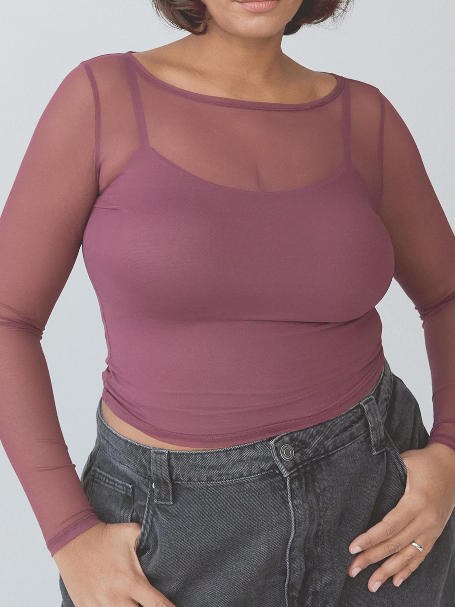 Two-Piece Mesh Long Sleeve Product Image