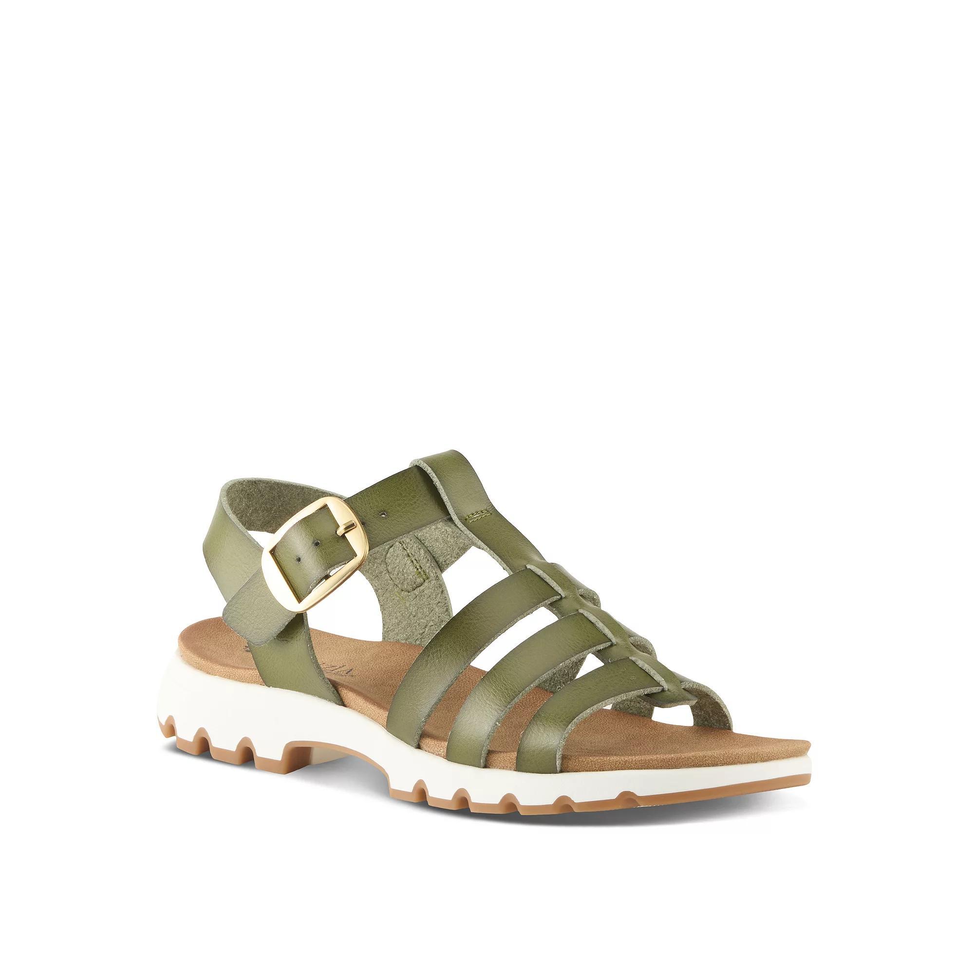 Patrizia Women's Bundina Flat Sandals, Size: 40, Green Product Image