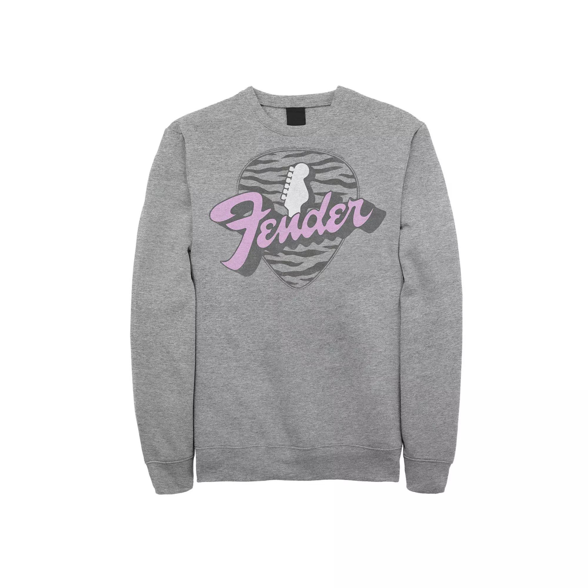 Men's Fender Western Tiger Graphic Fleece, Size: XL, Athletic Grey Product Image