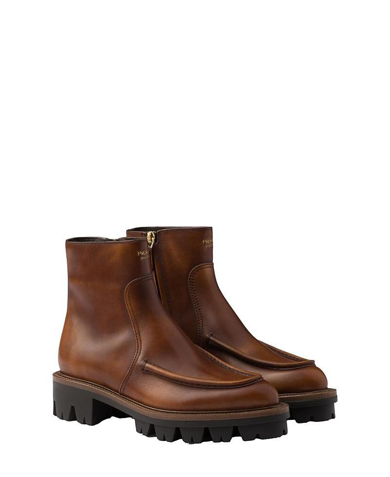 Prada Womens Leather Booties Product Image
