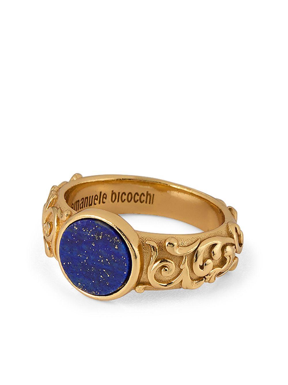 arabesque engraved chevalier ring Product Image