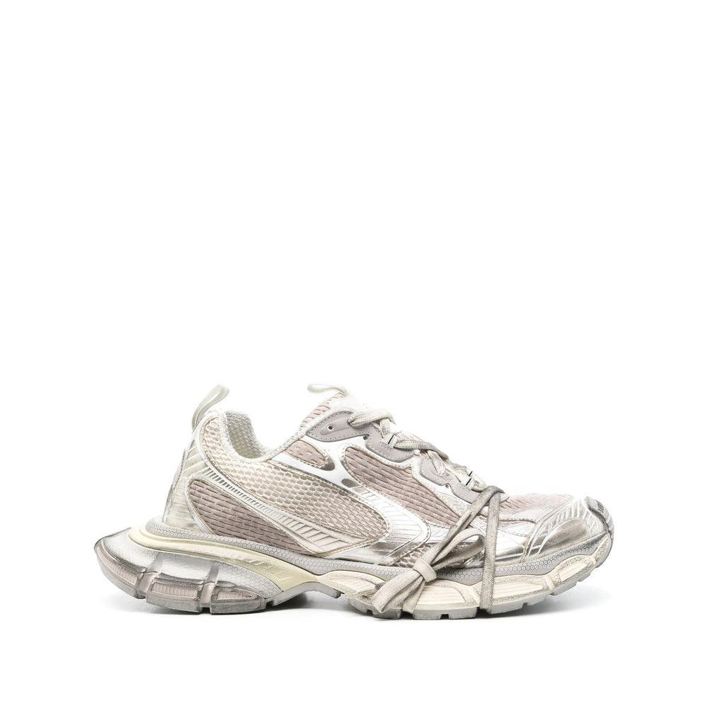 BALENCIAGA Mens Cream Comb 3xl Logo-embossed Mesh Low-top Trainers Product Image