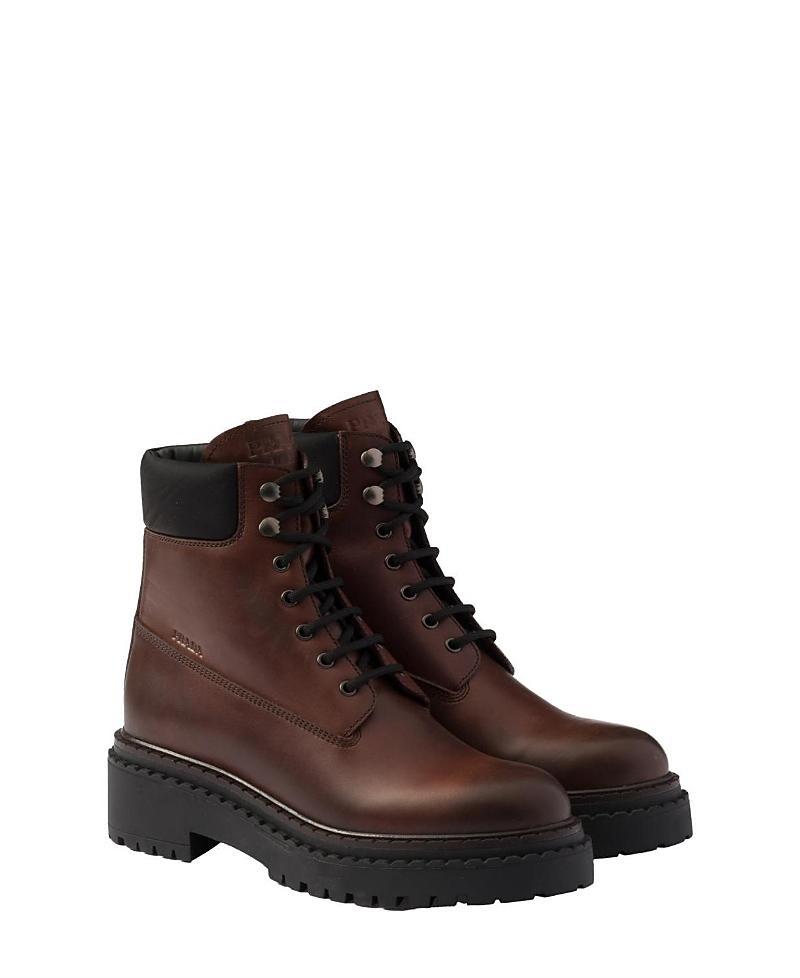 Womens Leather and Re-Nylon Booties Product Image