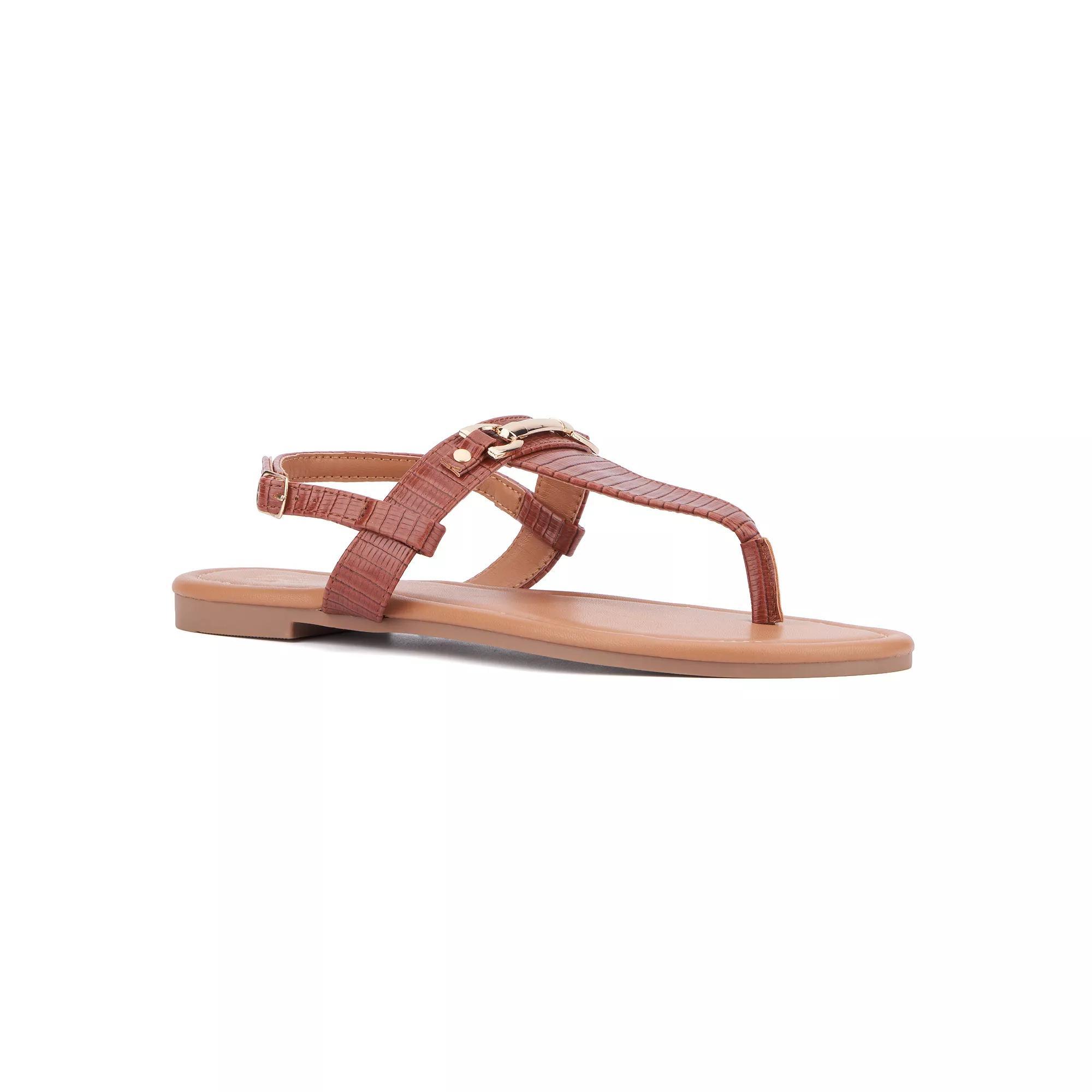 New York & Company Angelica Womens T-Strap Sandals Product Image