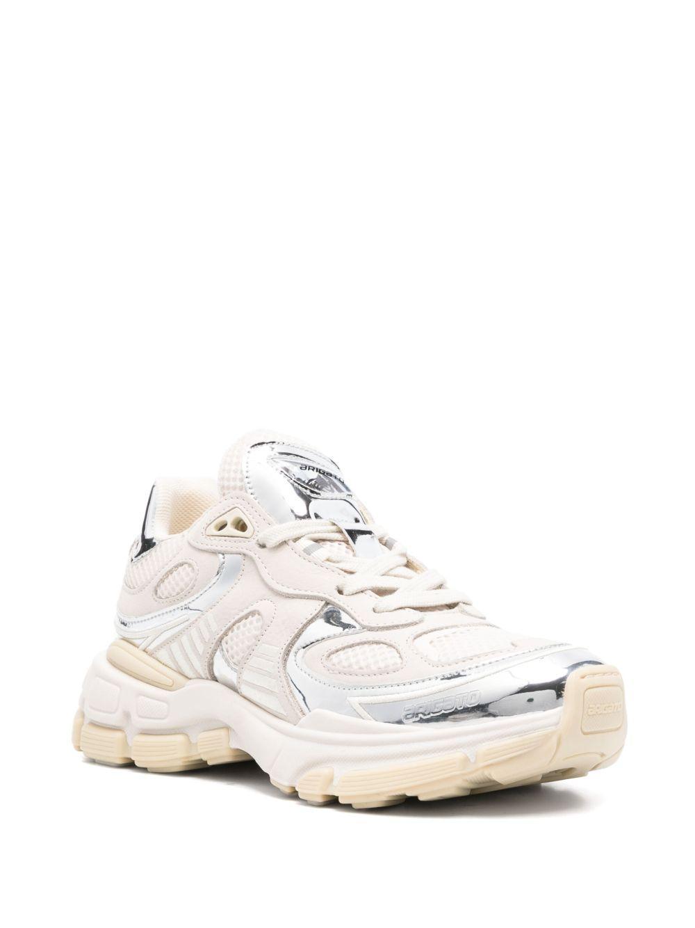 metallic-panel leather sneakers Product Image