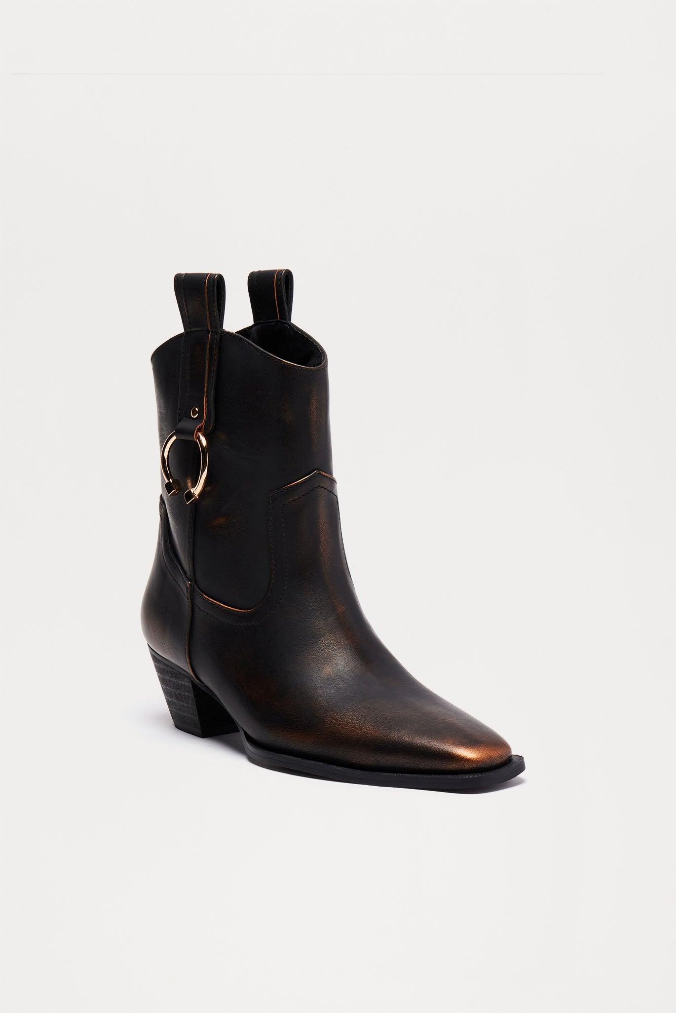Memphis Cowboy Booties - Brown Product Image