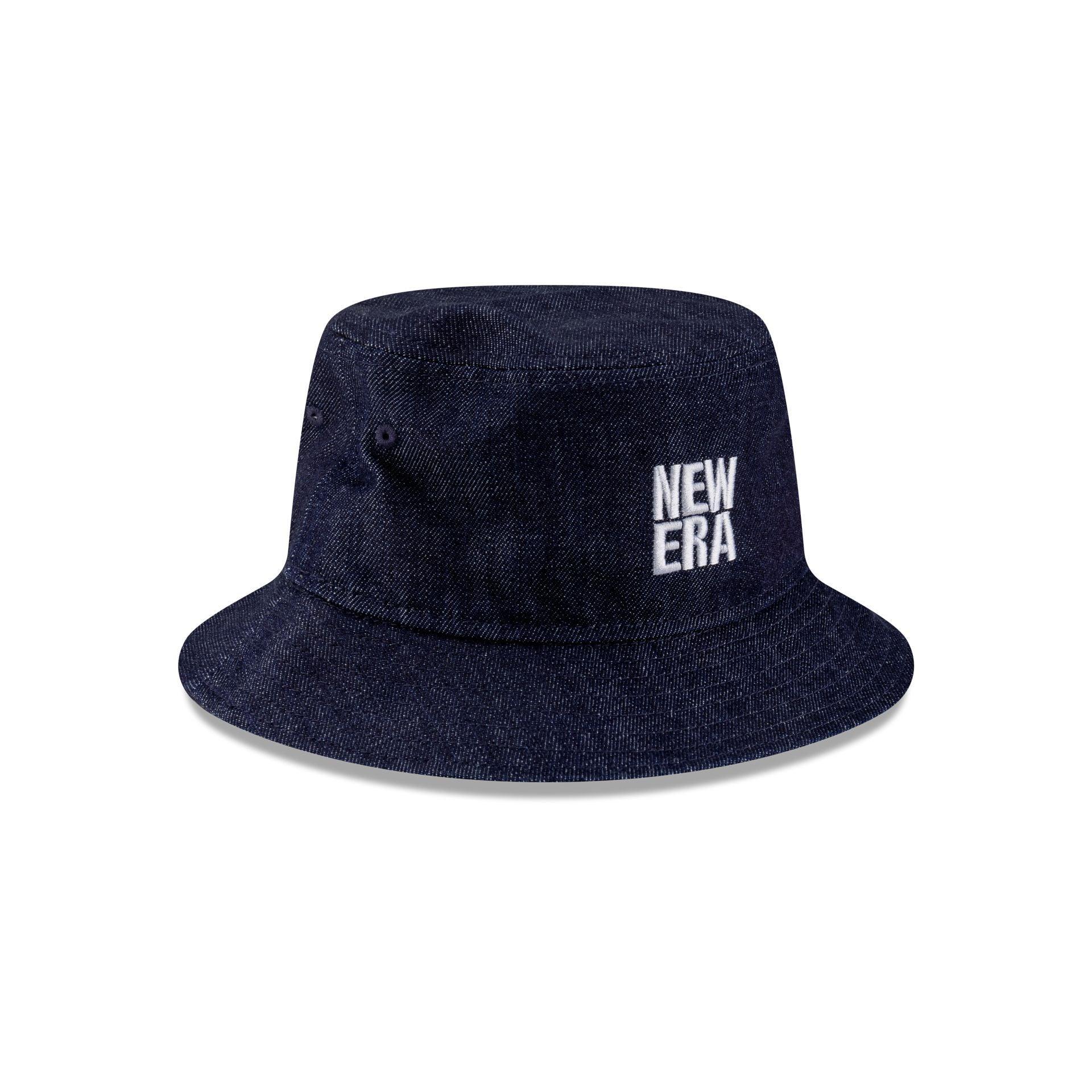 New Era Cap Square Logo Light Denim Bucket Hat Male Product Image
