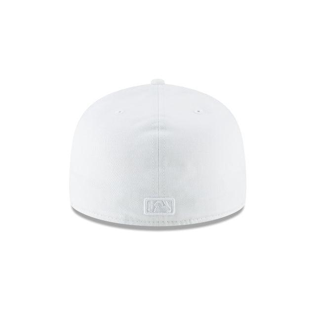 Atlanta Braves Black and White Basic 59FIFTY Fitted Hat Male Product Image