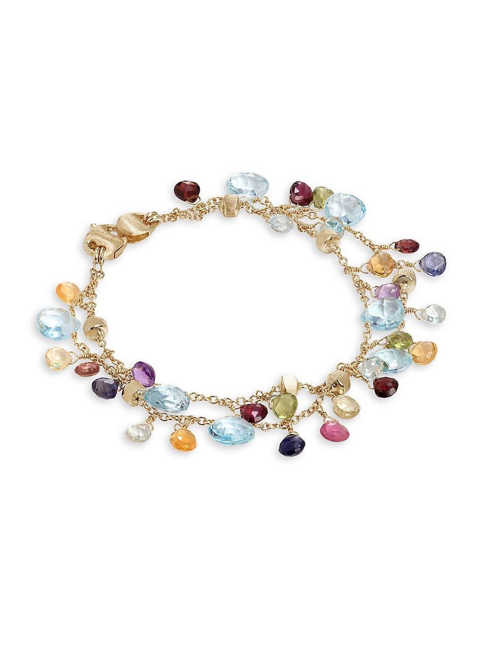 Marco Bicego 18K Yellow Gold Paradise Mixed Gemstone Two Strand Bracelet Product Image