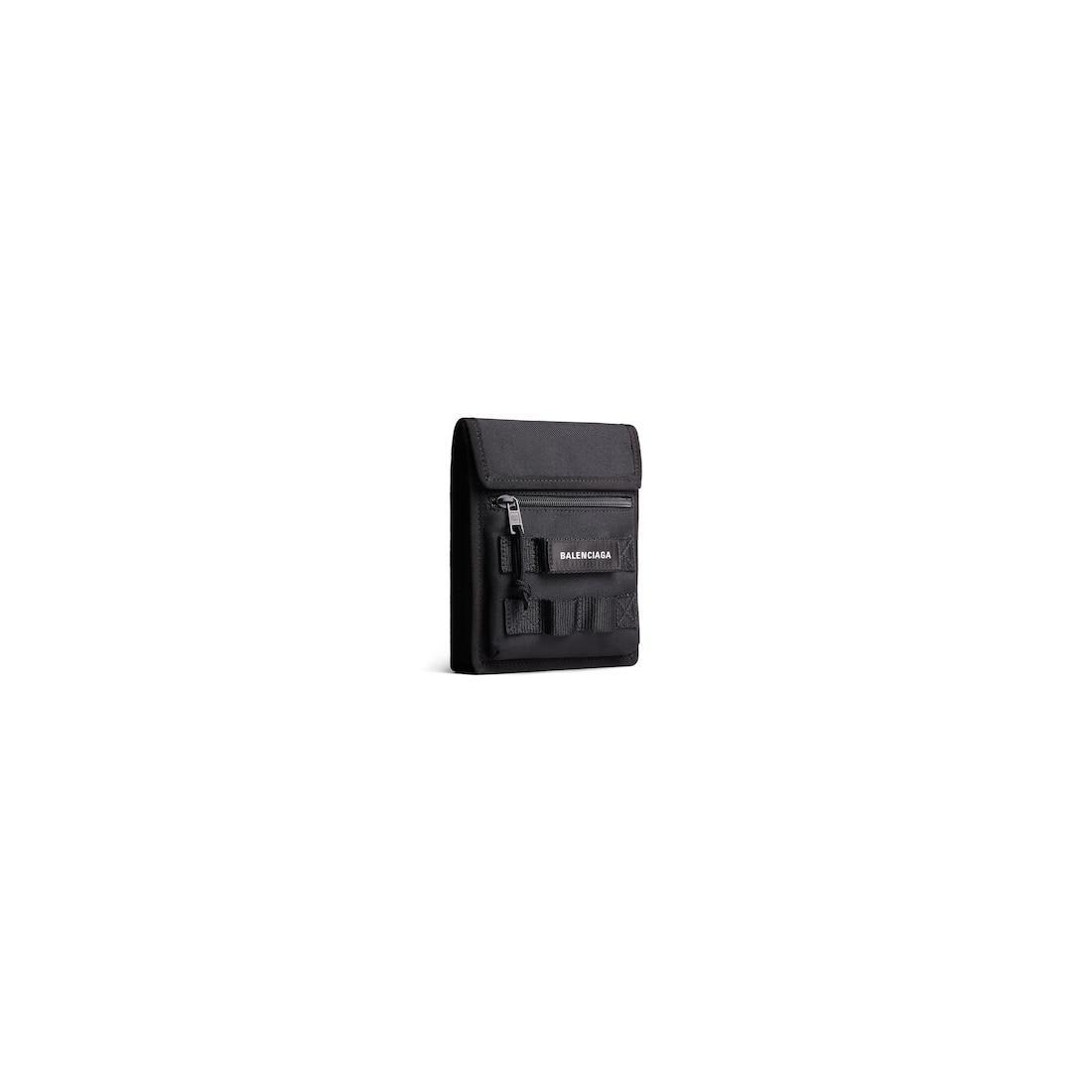 Men's Army Pouch With Strap Small in Black Product Image