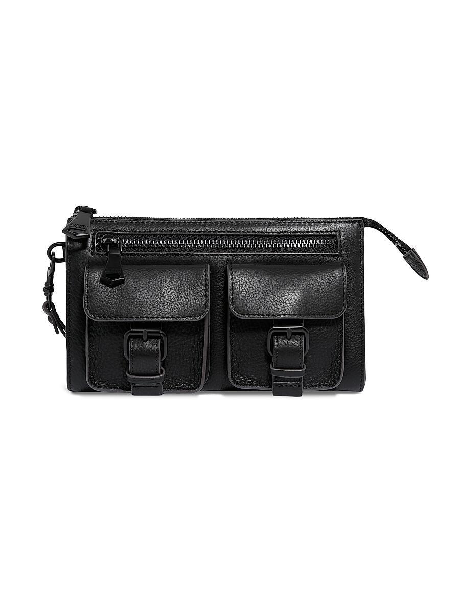 Womens Saddle-Up Leather Wristlet Clutch Product Image