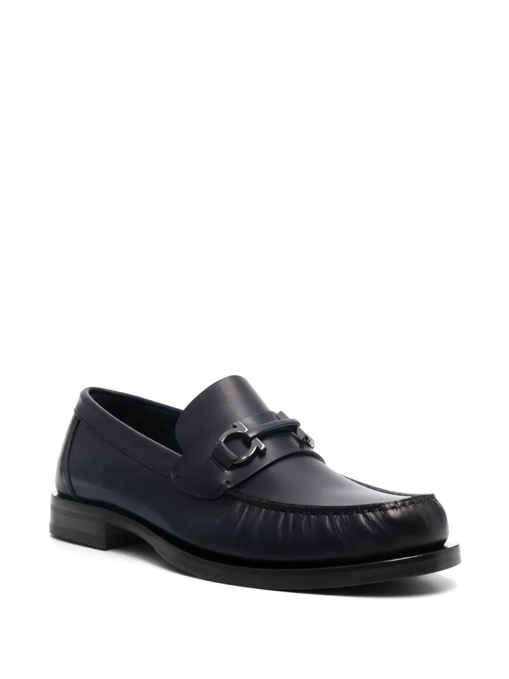 Gancini-plaque loafers Product Image