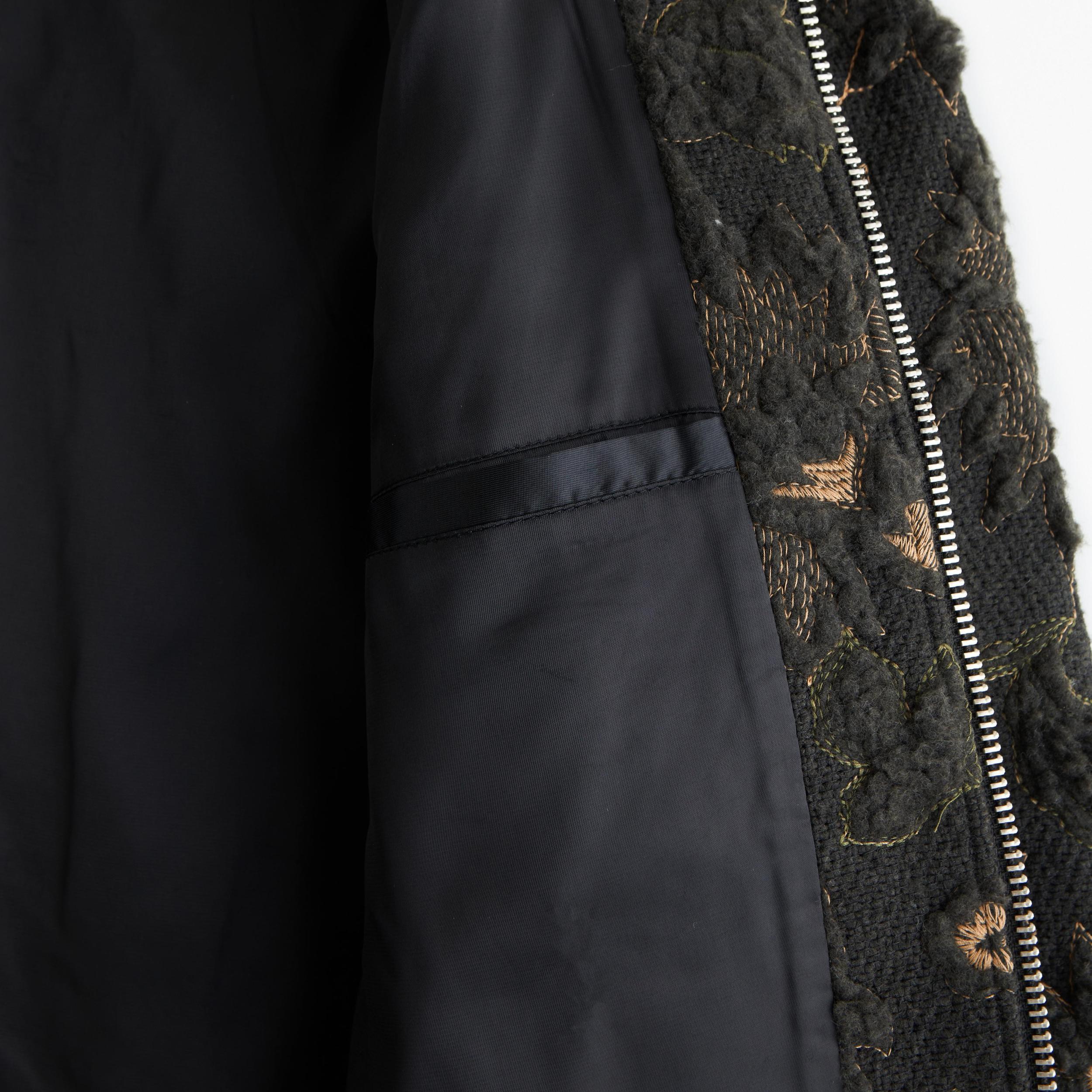 Floral Sherpa Zip Trucker Jacket Product Image