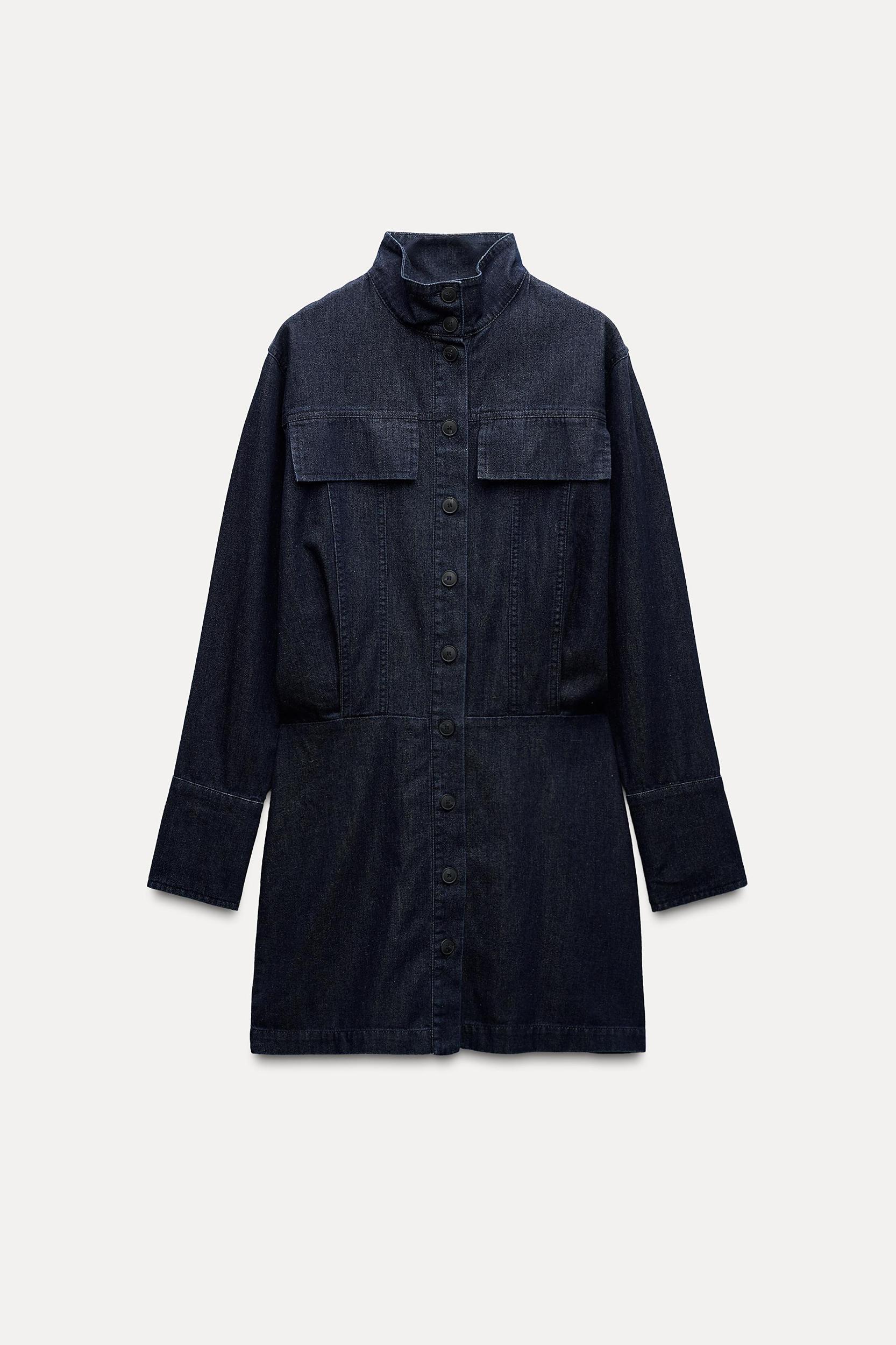 POCKET DENIM DRESS ZW COLLECTION Product Image