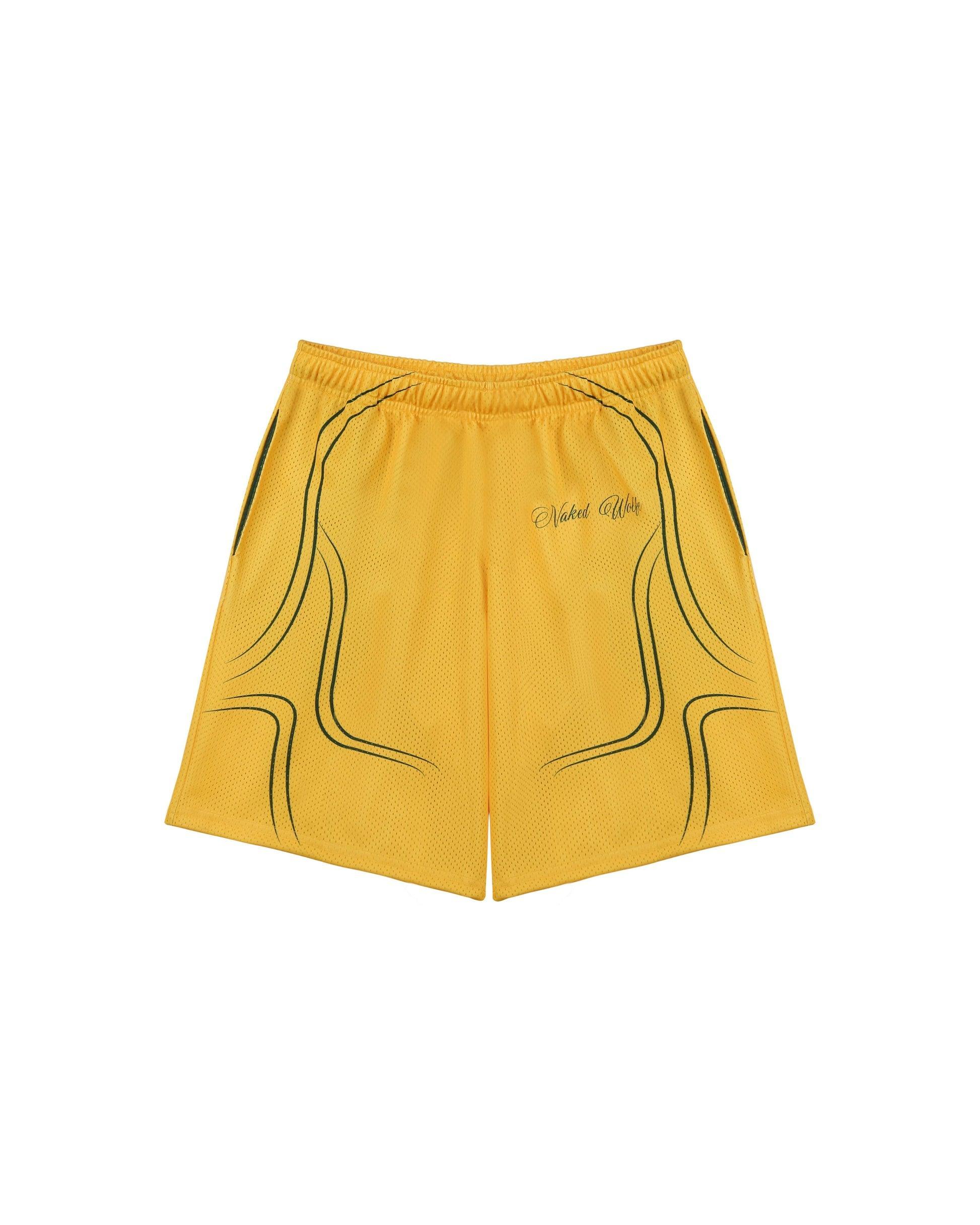 Naked Wolfe Jersey Shorts Yellow Product Image