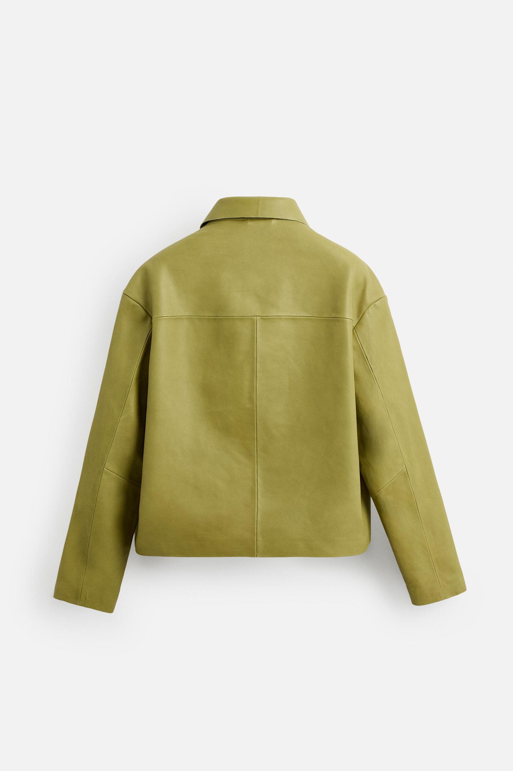 LEATHER OVERSHIRT Product Image