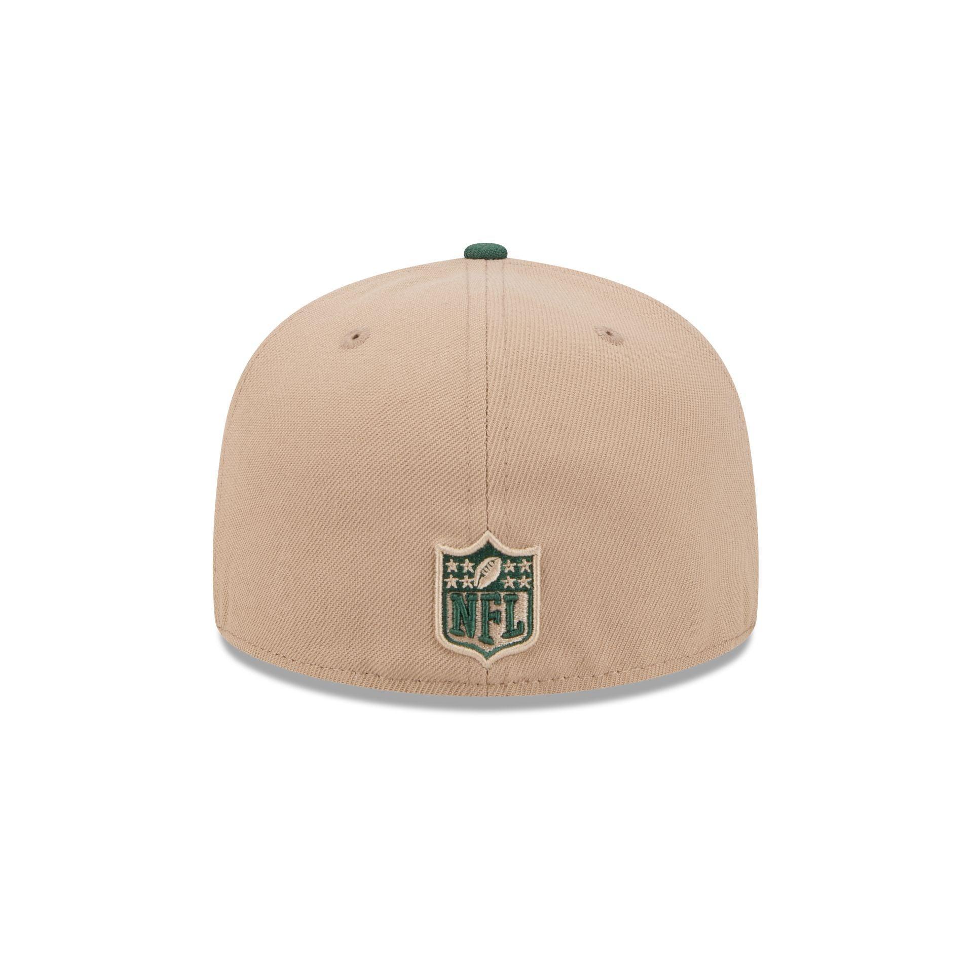Green Bay Packers Camel 59FIFTY Fitted Hat Male Product Image