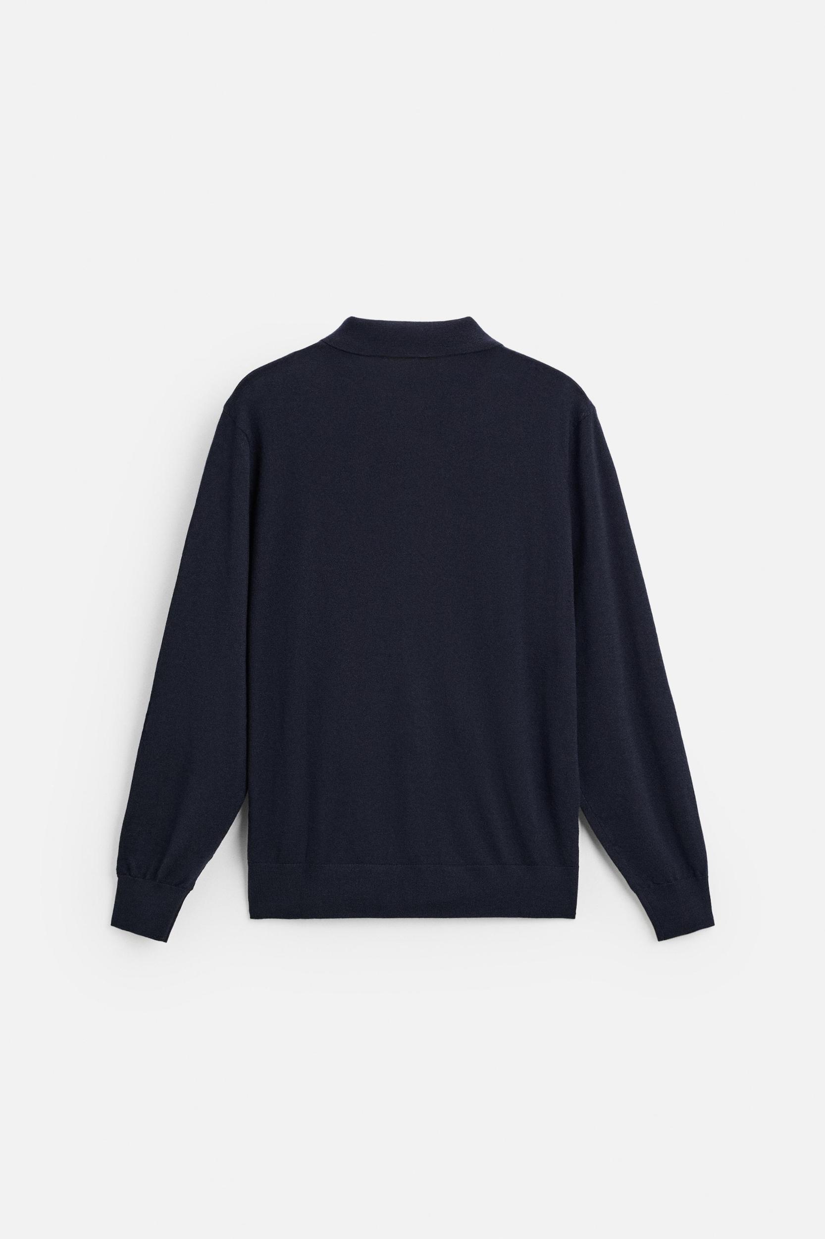 100% CASHMERE KNIT POLO Product Image