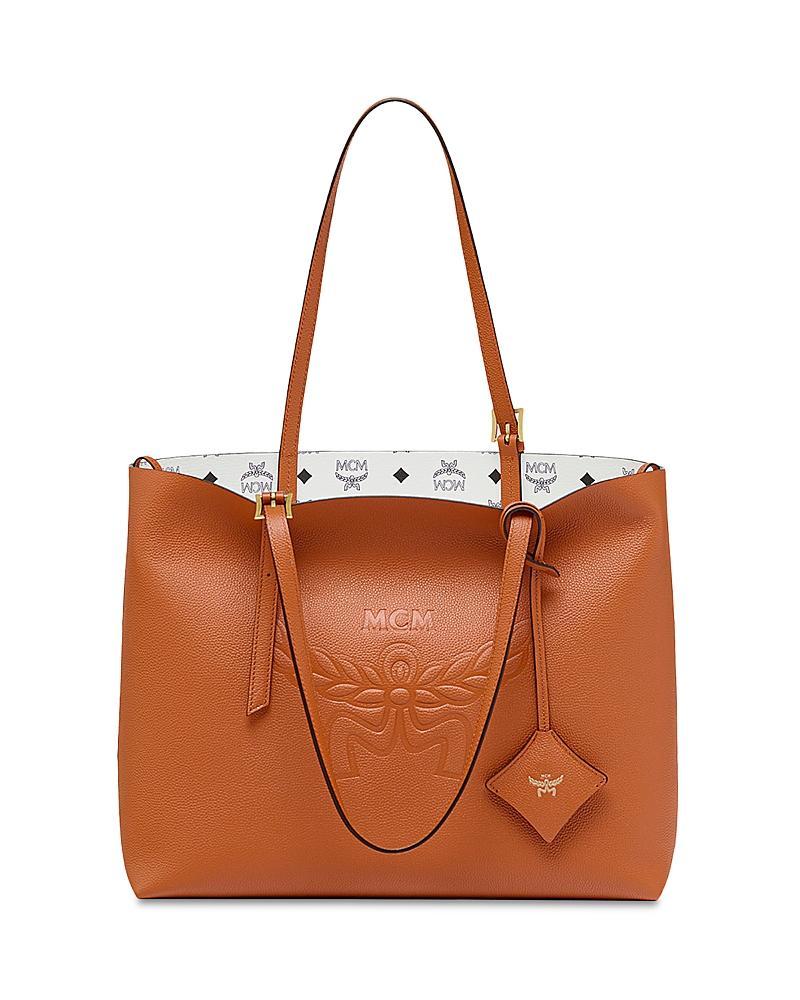 Mcm Himmel Medium Leather Shopper Bag Product Image