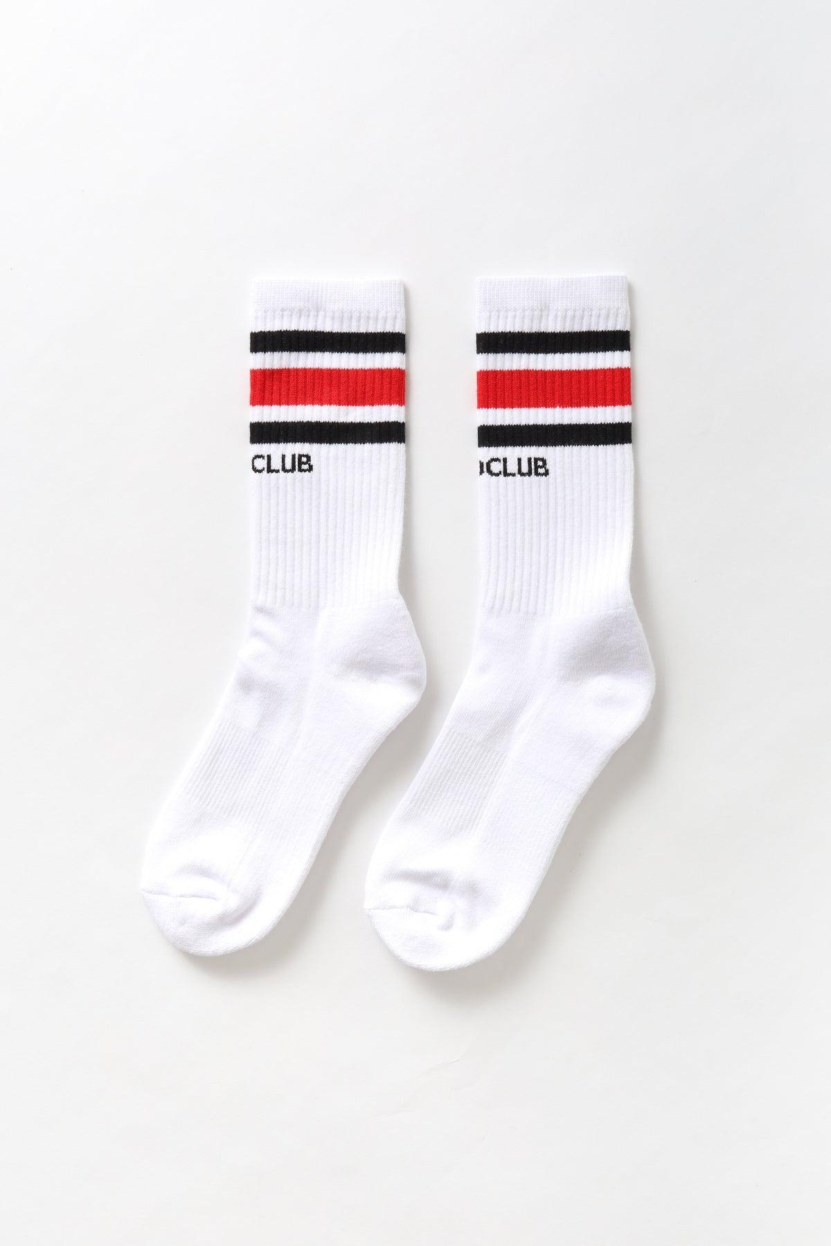 Pro Club - Striped Crew Socks - Red/Black Product Image