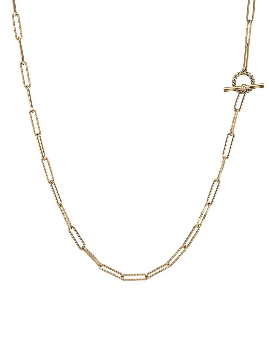 David Yurman Dy Madison Elongated Chain Necklace in 18K Yellow Gold, 20 Product Image