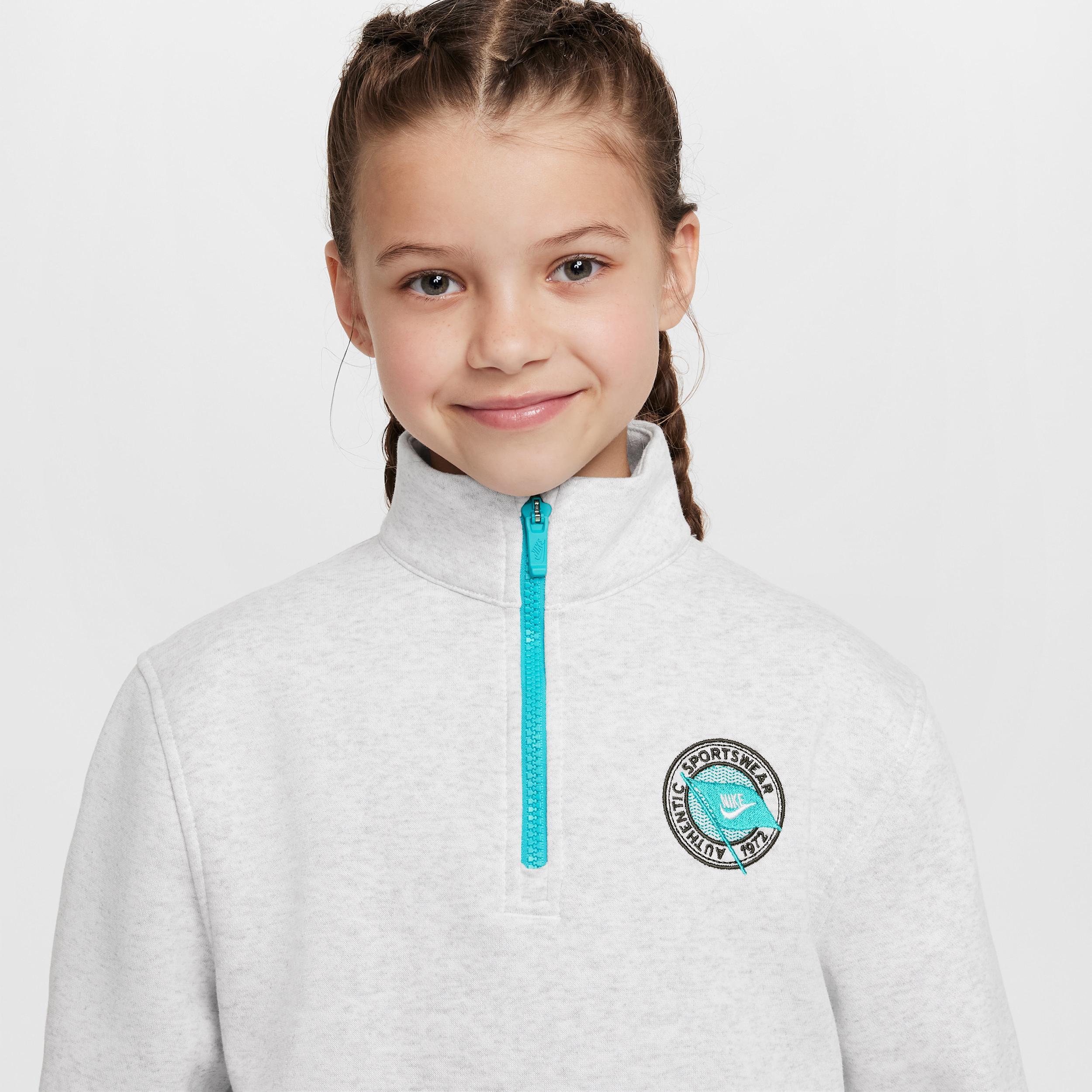 Unisex Nike Sportswear Club Fleece Girl's Long-Sleeve 1/2-Zip Top Product Image