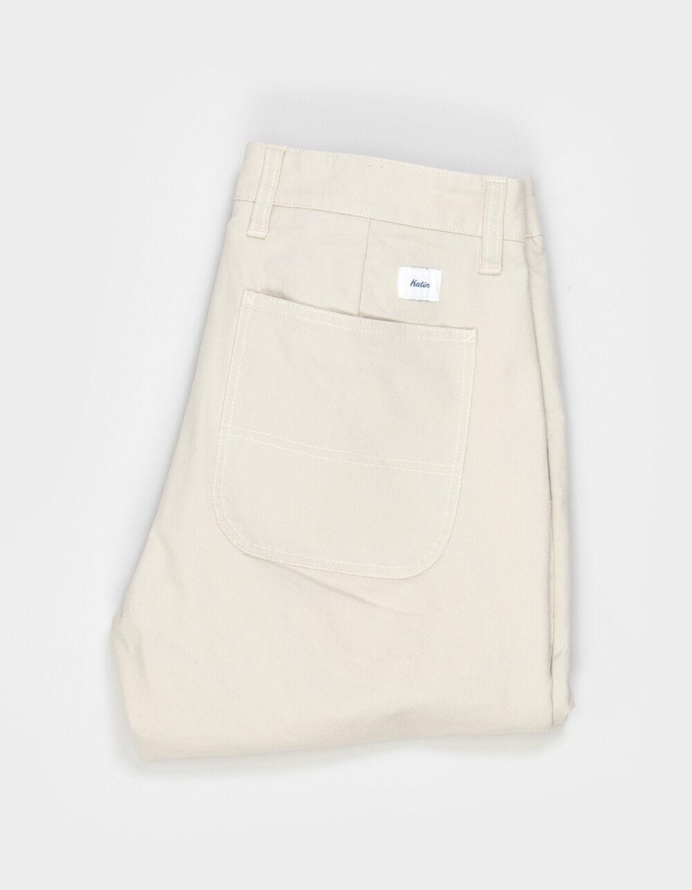 KATIN Deck Mens Relaxed Canvas Pants - BONE Product Image