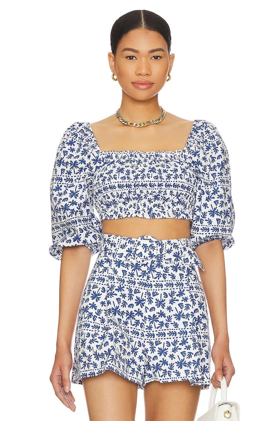 Ithica Shirred Crop Top MINKPINK Product Image