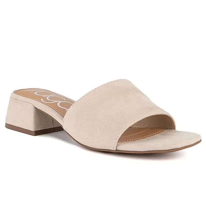 sugar Uniform 3 Womens Block Heel Sandals Red Product Image