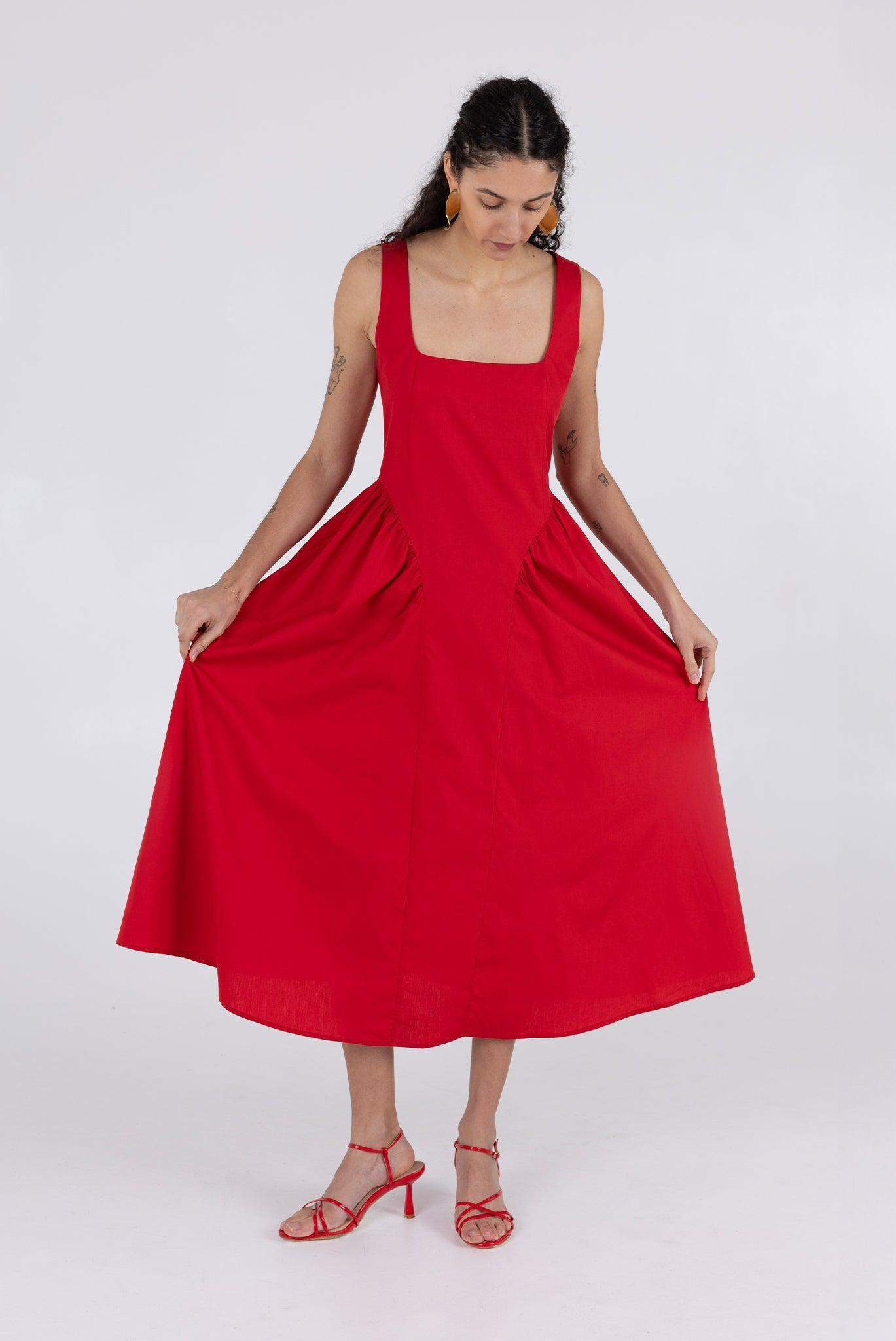 Vanessa Dress - Scarlet Product Image