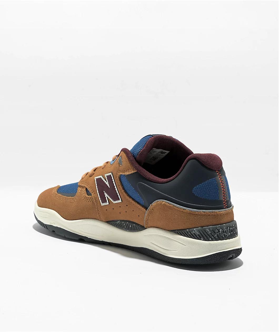 New Balance Numeric Tiago 1010 Camel & Burgundy Skate Shoes Product Image