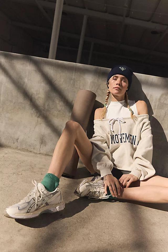 For The Win Off The Shoulder Logo Sweatshirt Product Image