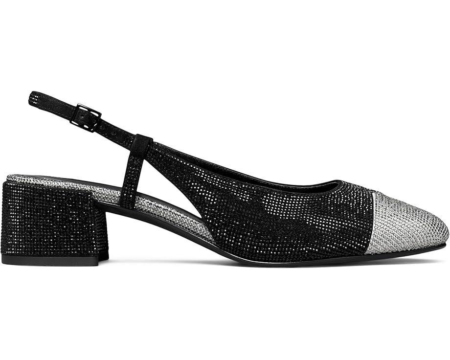 Women's Tory Burch Cap-Toe Pave Slingback 45MM Product Image