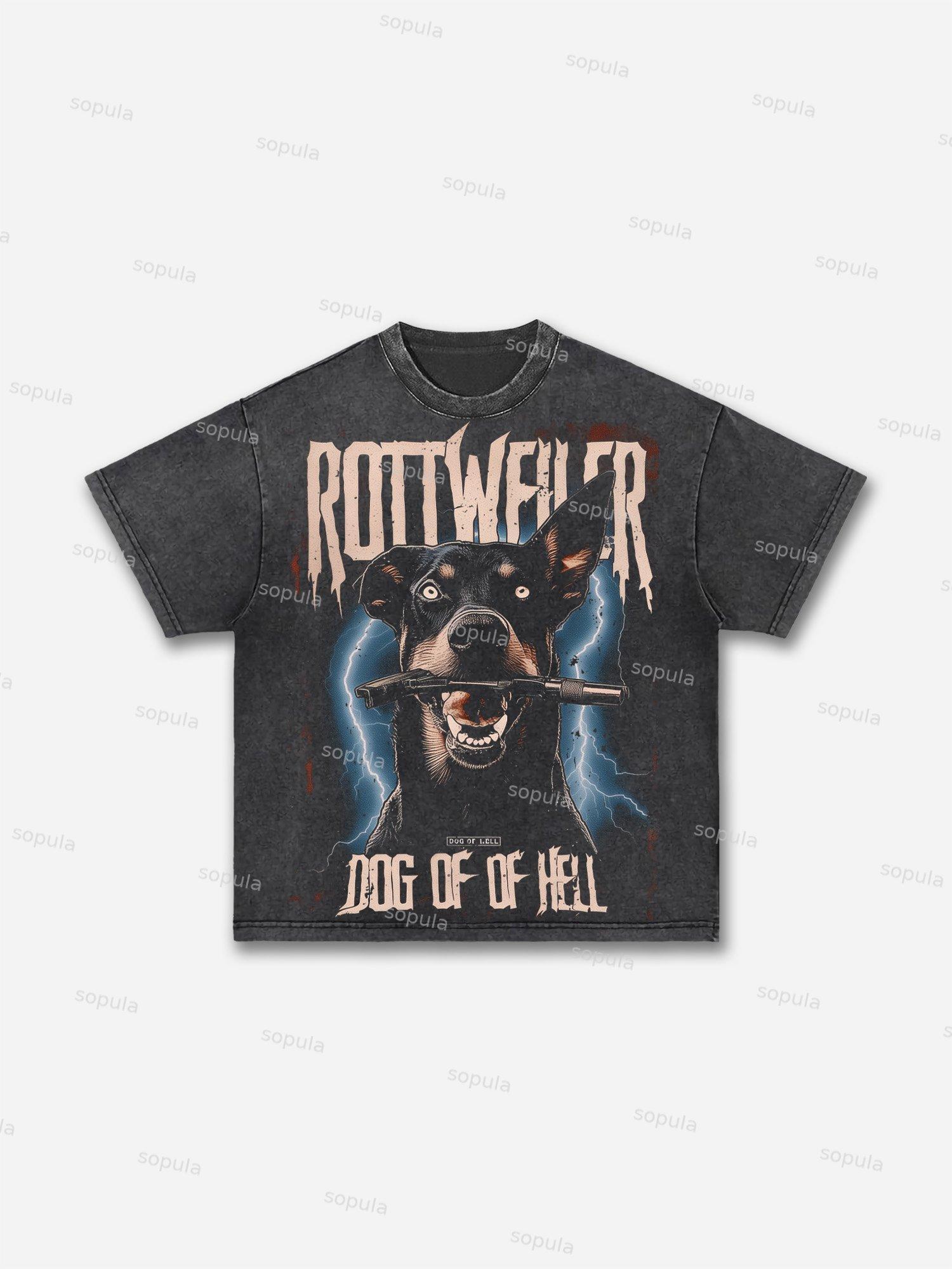 God Speed ​​skeleton Baseball Vintage Graphic Acid Wash T-shirt Product Image