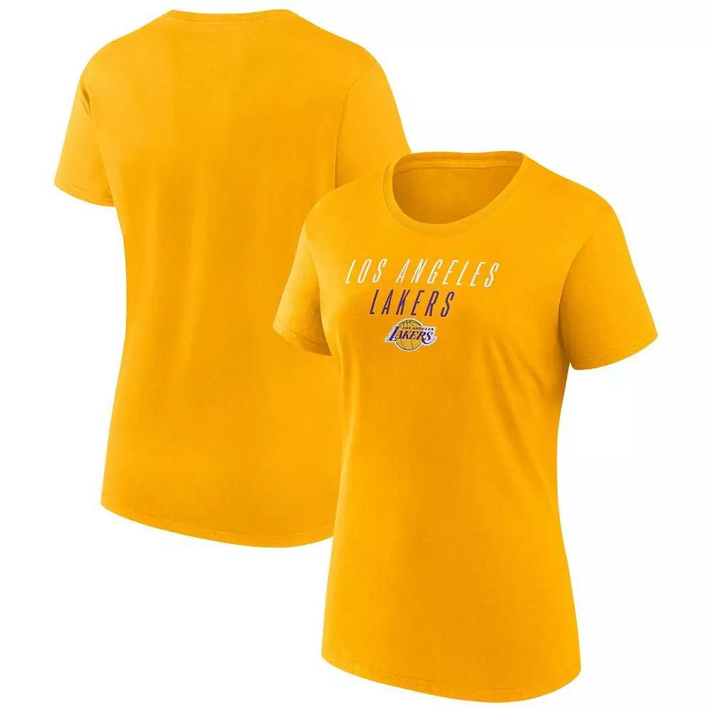Women's Fanatics  Gold Los Angeles Lakers T-Shirt, Size: XS Product Image
