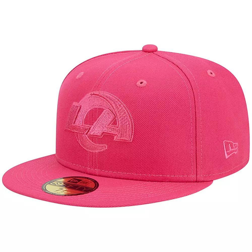 Men's New Era Pink Los Angeles Rams Color Pack 59FIFTY Fitted Hat, Size: 7 7/8 Product Image