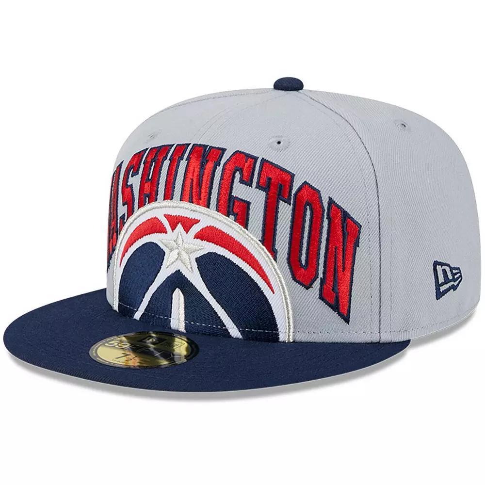 Men's New Era Gray/Navy Washington Wizards Tip-Off Two-Tone 59FIFTY Fitted Hat, Size: 7 3/4, Wiz Grey Product Image