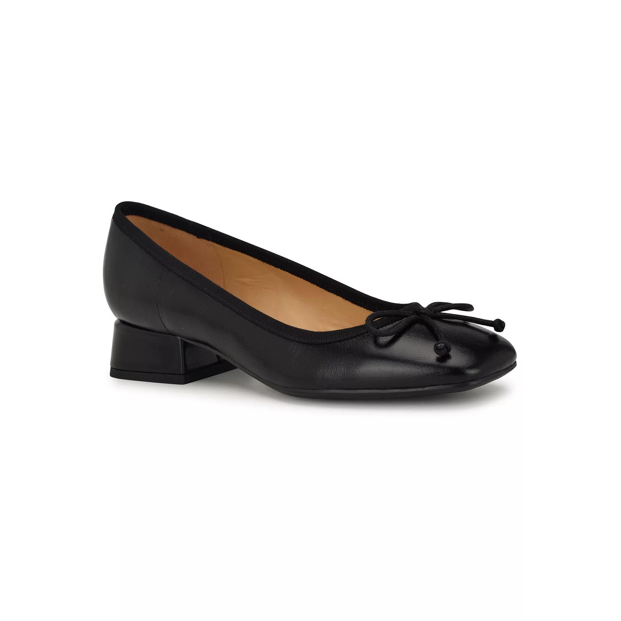 Nine West Saruh Women's Square Toe Slip-On Dress Pumps, Size: 6.5, Black Product Image