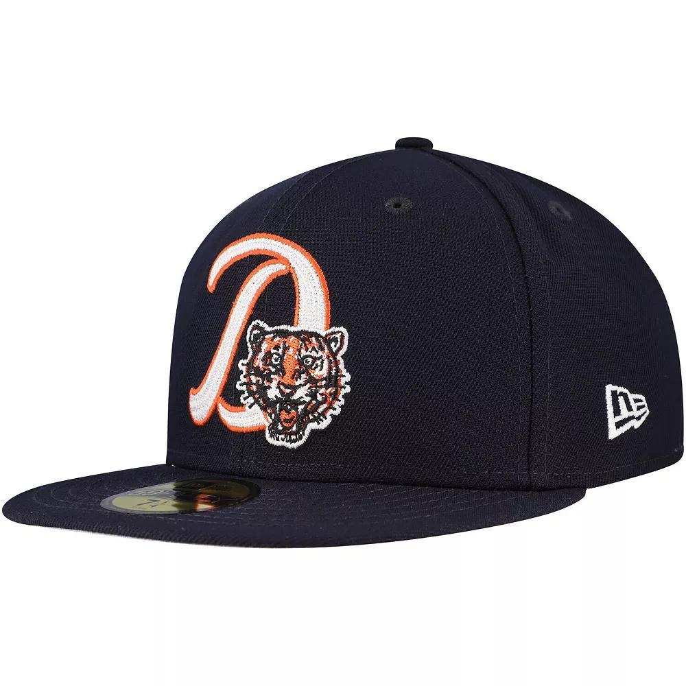 Men's New Era Navy Detroit Tigers  Duo Logo 2.0 59FIFTY Fitted Hat, Size: 7 3/8, Blue Product Image