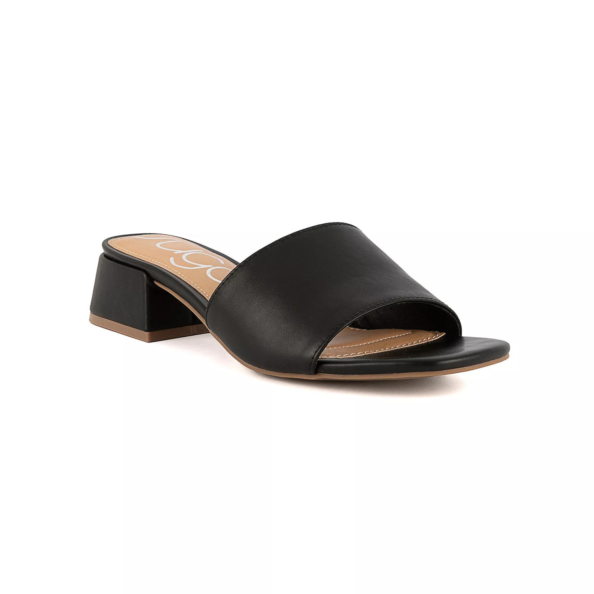 sugar Uniform 3 Women's Block Heel Sandals, Size: 7, Black Product Image