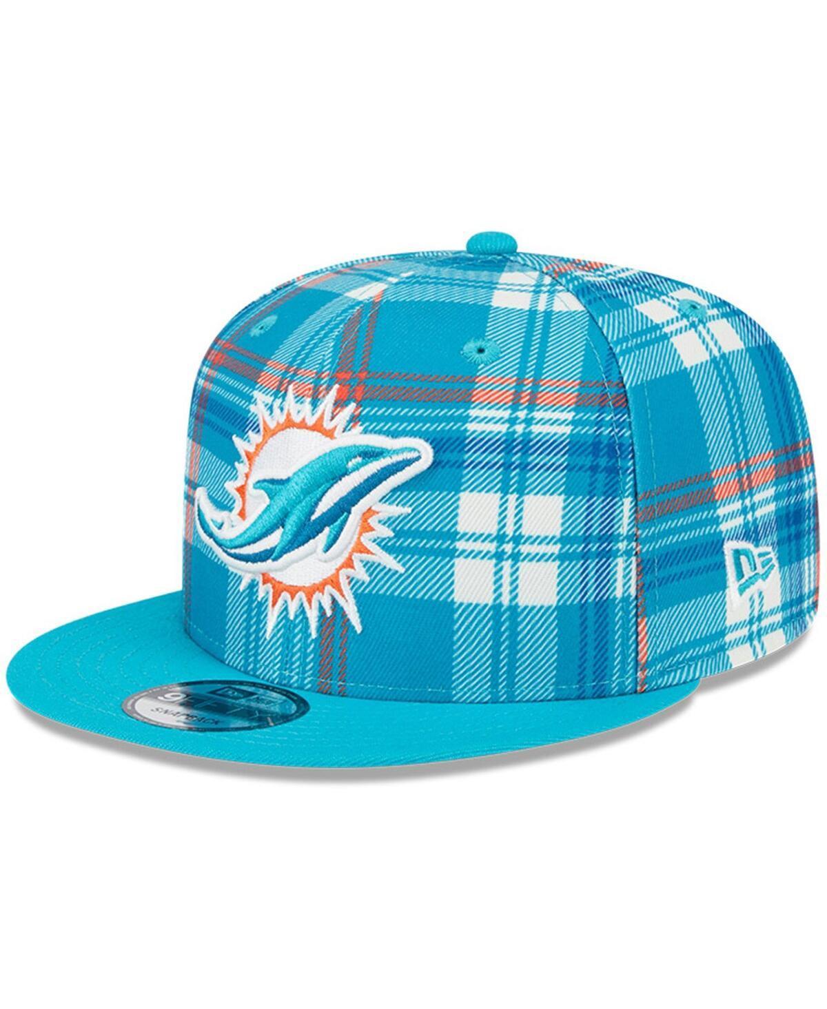 Men's New Era Aqua Miami Dolphins 2024 Sideline Statement 9FIFTY Snapback Hat, Turquoise A Product Image