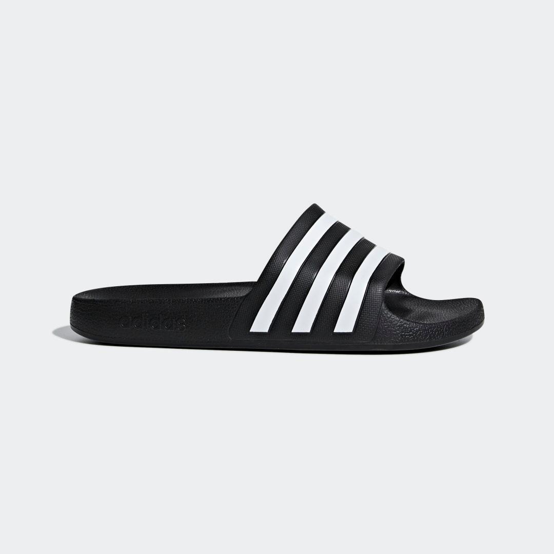 adidas Adilette Men's Aqua Slide Sandals, Size: 9, Off White White Product Image