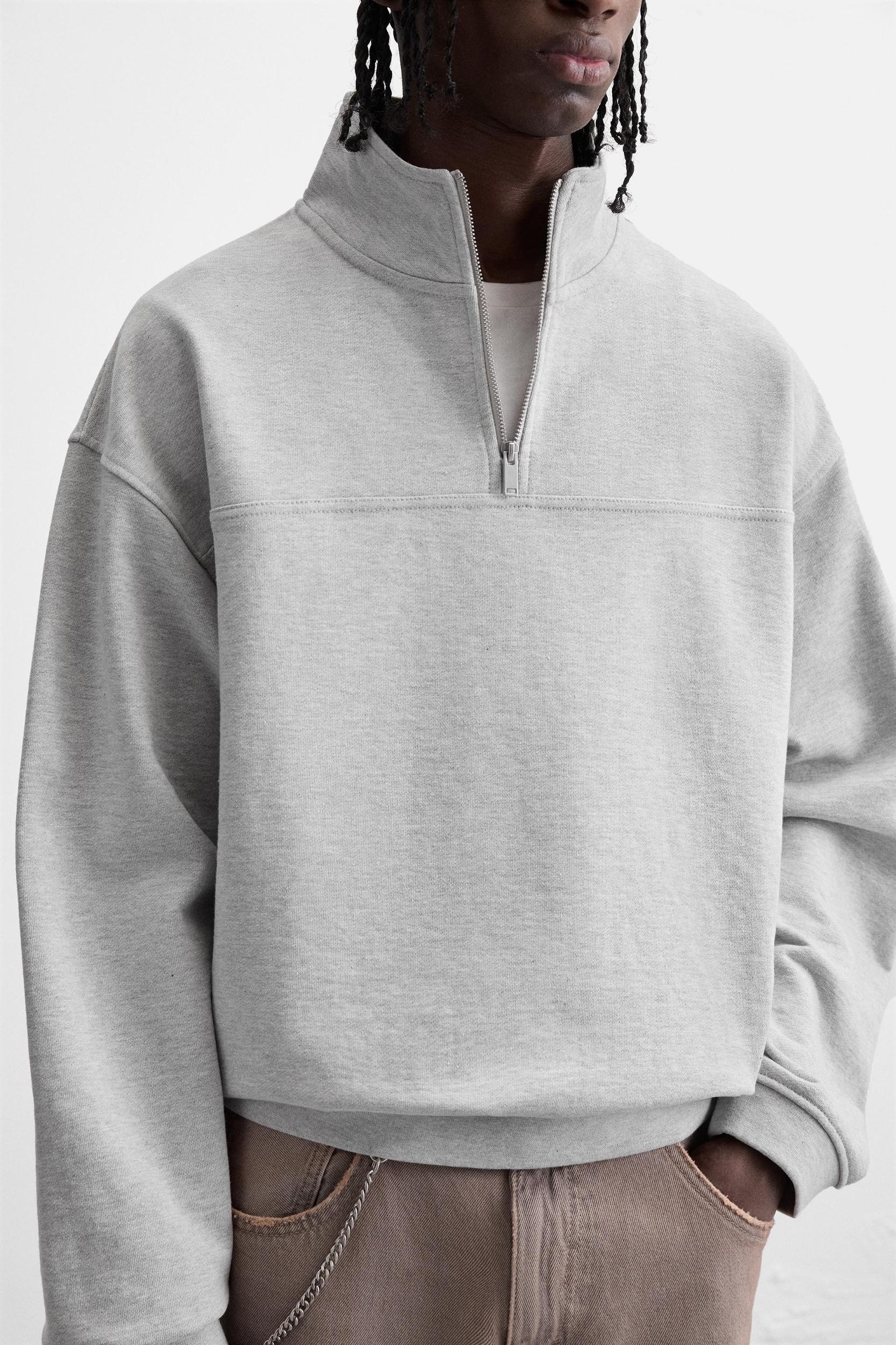 ZIP COLLAR SWEATSHIRT X ALL CAPS STUDIO Product Image