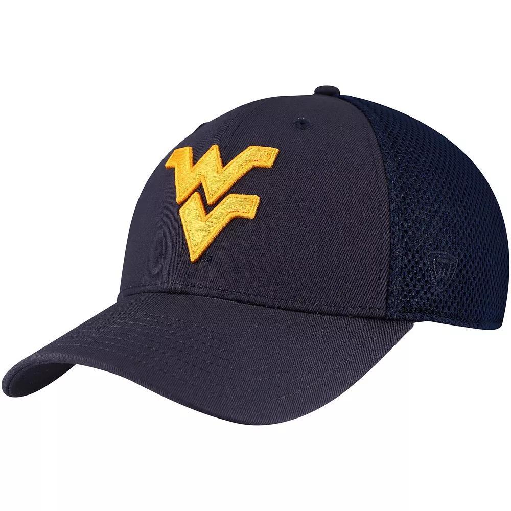 Men's Top of the World Navy West Virginia Mountaineers Spacer Flex Hat, Size: Medium/Large, Blue Product Image